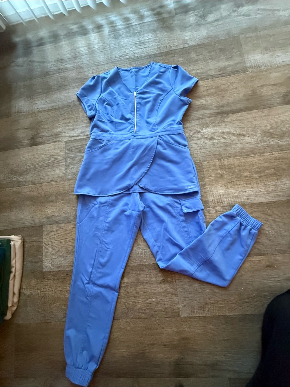 Jaanuu Light Blue Scrub Set